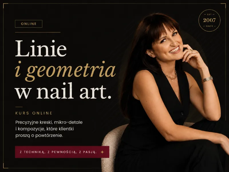 Linie i geometria w nail art